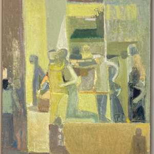 Figures on a Painted Space by Deborah Kahn