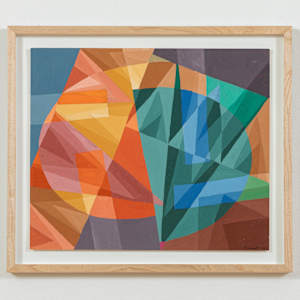 Gouache "Antibes" 1975 by Tony Gonnet