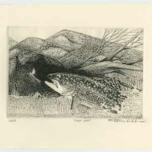 First Dun - etching by Stephen Mutsugoroh DiCerbo, Image 1.