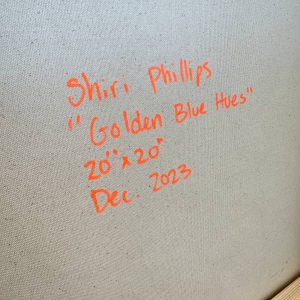 Golden Blue Hues by Shiri Phillips 