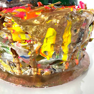 Three Chocolates on a Cake by Shiri Phillips 