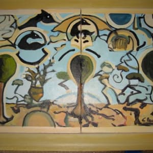 Secret Garden Diptych by William Chewning