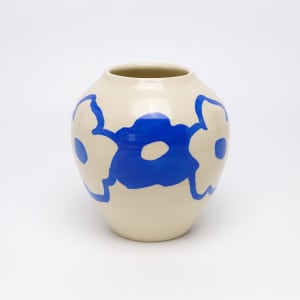 Blue Flowers Vase (Small) by James Barela 