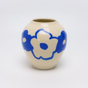 Blue Flowers Vase (Small) by James Barela 