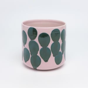 Dotted Pink Planter by James Barela 