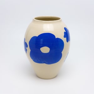 Flower Collage Vase by James Barela 