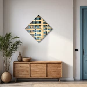 Homage To Piet Mondrian: Composition With Grid VI by Michael Moore 