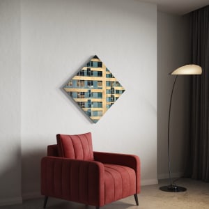 Homage To Piet Mondrian: Composition With Grid VI by Michael Moore 