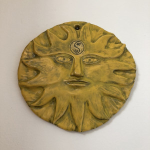 Atum, a sun with a 3rd eye by Nell Eakin 