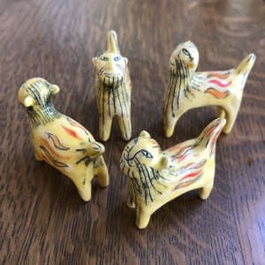 Fearsome teeny lions! available individually by Nell Eakin 