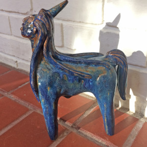 Maxella the blue maned unicorn by Nell Eakin 