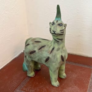 Green Cat Unicorn Mini by Nell Eakin 