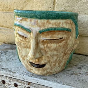 Go with the Flow head pot by Nell Eakin 