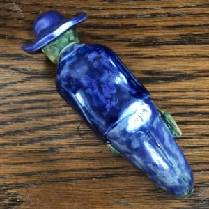 Man Pipe, in purple and blue 