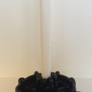 Waterfall inspired spiral candle holder #1 by Nell Eakin 