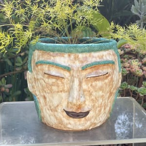 Go with the Flow head pot by Nell Eakin 