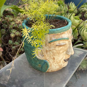 Go with the Flow head pot by Nell Eakin 