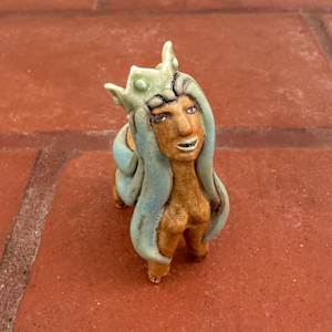 Azurite, a blue hair princess teenie by Nell Eakin 