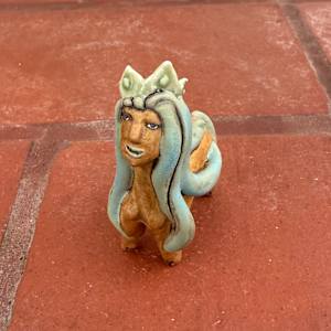 Azurite, a blue hair princess teenie by Nell Eakin 