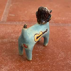 Bearded Blue Guitar, a feeling the funk teenie by Nell Eakin 