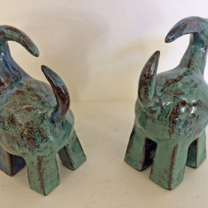 Chunky boots bellbottom twins by Nell Eakin 