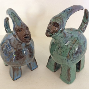 Chunky boots bellbottom twins by Nell Eakin 