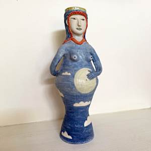 Cloud Goddess, a fertility vase by Nell Eakin 