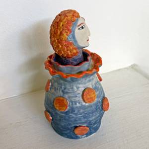 Bright Clown Bottle by Nell Eakin 