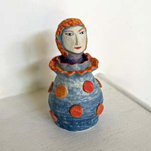 Bright Clown Bottle by Nell Eakin 