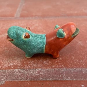 Double headed teeny Hippo by Nell Eakin 