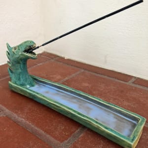 Dragon incense holder  by Nell Eakin 