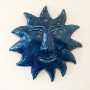 Ultra Blue Turquoise Glow Sun by Nell Eakin 