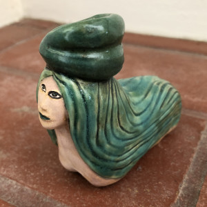 Turquoise Queen pipe by Nell Eakin 