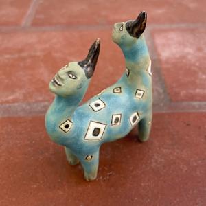 Double Blue Optical Squared Teenie by Nell Eakin 