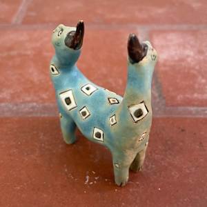 Double Blue Optical Squared Teenie by Nell Eakin 