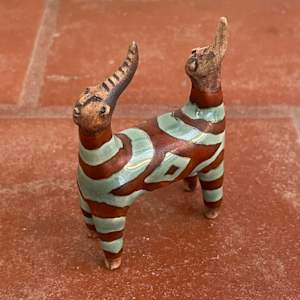 Love and Kindness4Ever, a stripy double header teeniecorn by Nell Eakin 