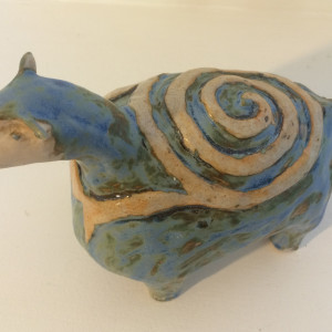 Leo, a spiral backed turtle by Nell Eakin 