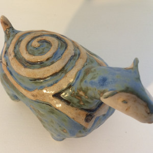Leo, a spiral backed turtle by Nell Eakin 