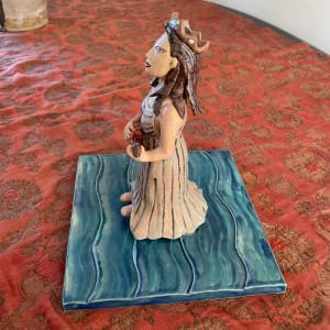 Floating Ukulele Woman by Nell Eakin 