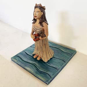 Floating Ukulele Woman by Nell Eakin 