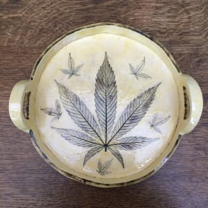 Yellow Happy Day Tray by Nell Eakin 