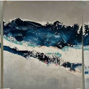Alaskan Blues (Triptych) by Jean Vivrette, Image 8.