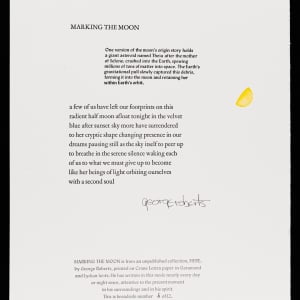 Marking the Moon by George Roberts