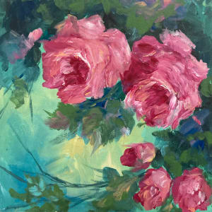 Sweet Pink Roses by Amy B. Carroll