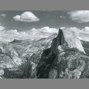 Half Dome and Clouds 1940 by Ansel Adams