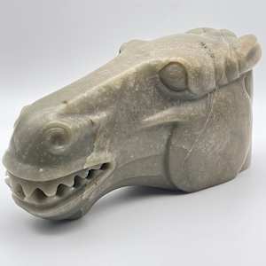 Jade Horse Head by Antique