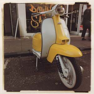 Yellow Lambretta by John D. Callow, Image 2.