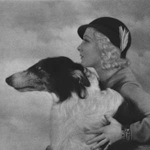 Zeigfield Follie with Borzoi 1930 by Alfred Cheney Johnston