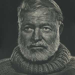 Ernest Hemingway 1957 by Karsh 