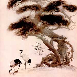 Cranes 1950 by Long Chin-san